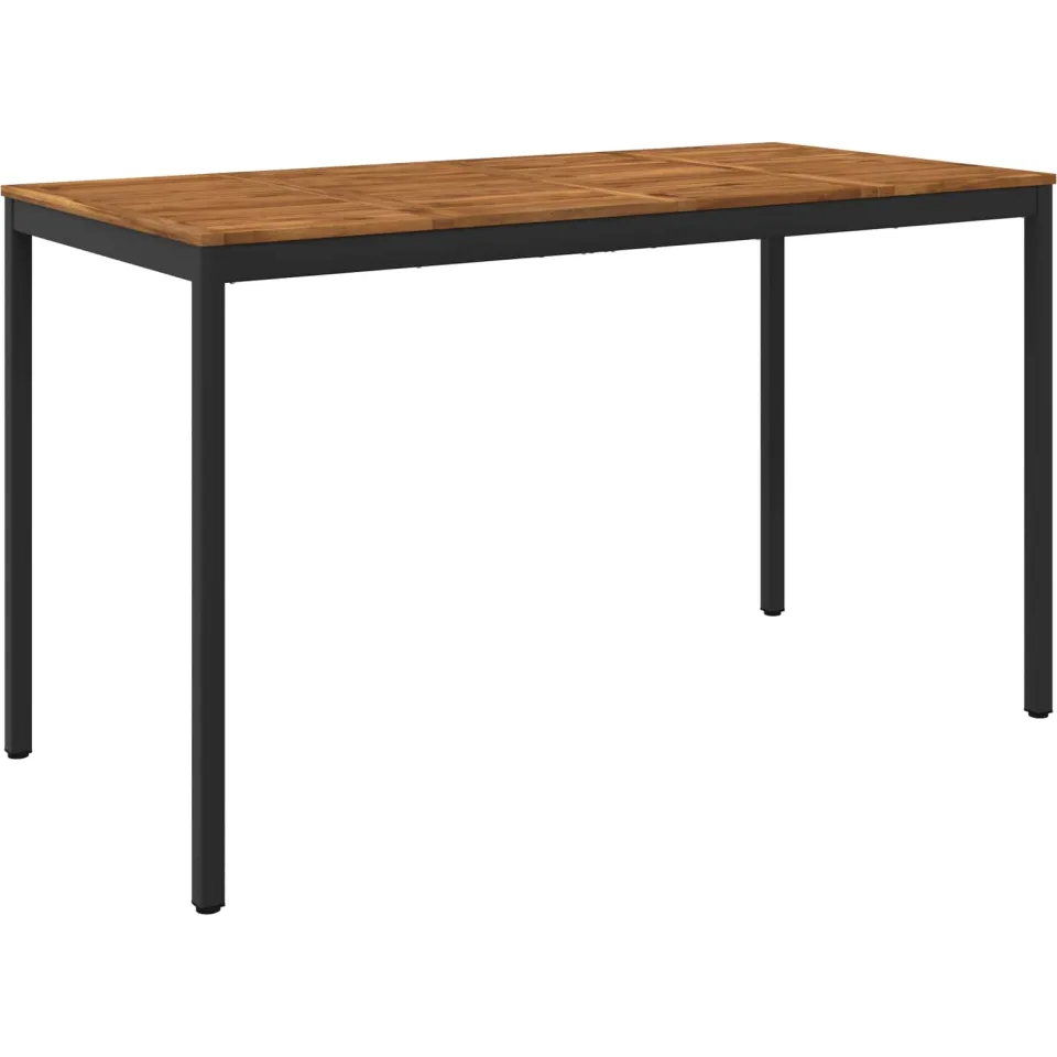 vidaXL Tuinbar Tafel NAARDEN Naturel en Zwart 180 x 88,5 x 105 cm Bruin