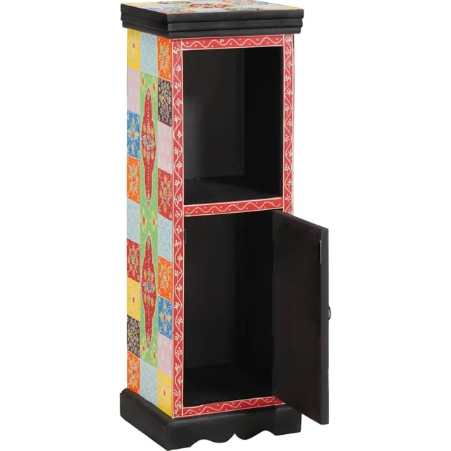 vidaXL Ladekast Multikleur 30 x 30 x 90 cm Massief Mango Hout Meerkleurig