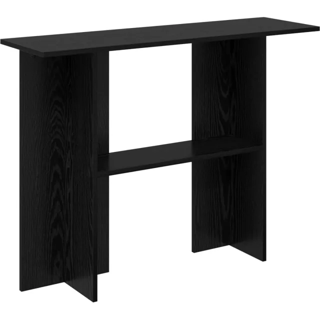 vidaXL Wandtafel - Zwart - eiken - 100 - x - 30 - x - 75 - cm - Bewerkt - hout Zwart eiken