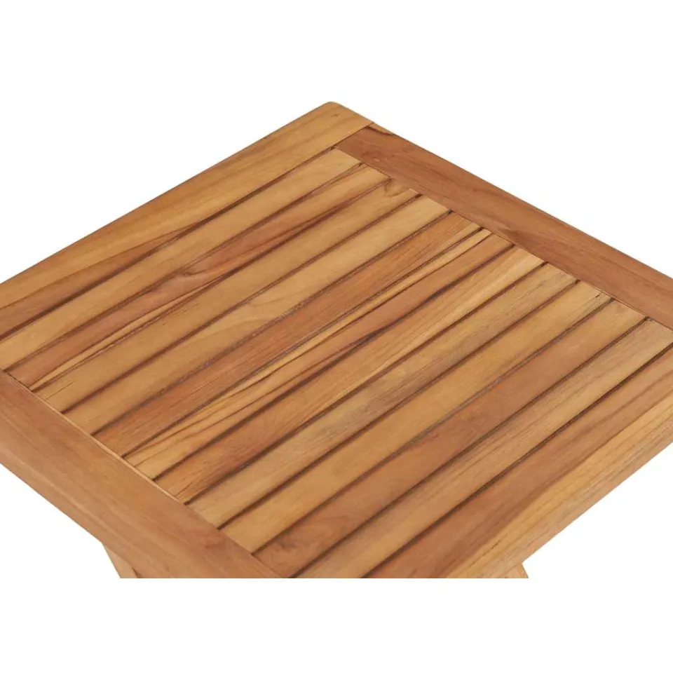 vidaXL Tuintafel inklapbaar 45x45x45 cm massief teakhout bruin, foto 4