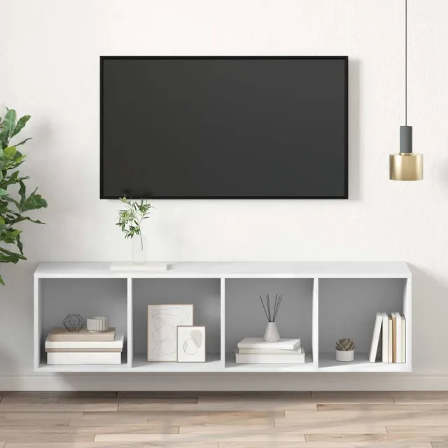 vidaXL Tv-wandmeubel 37x37x142,5 cm bewerkt hout wit, foto 2