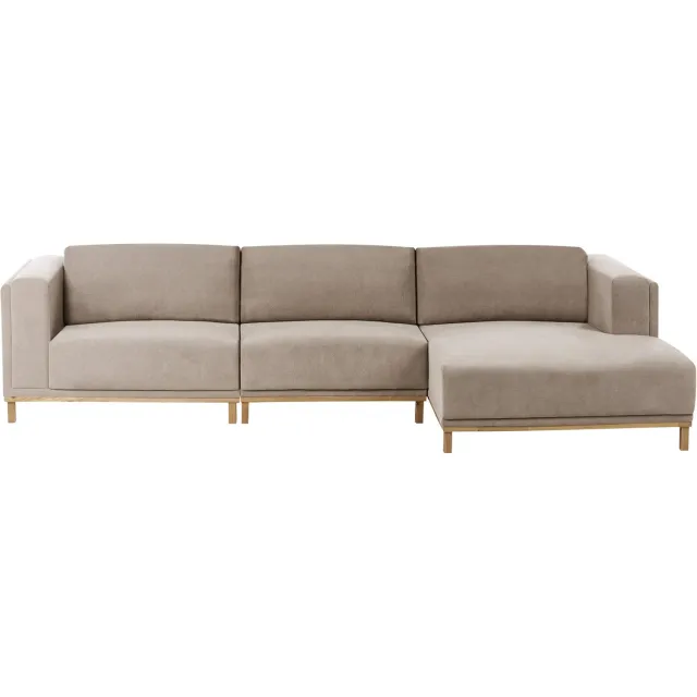 Beliani VENG - Hoekbank 5-zits - Taupe - Linkszijdig - Polyester Beige