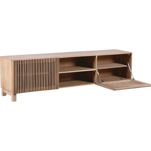 Lewis & Loft TV meubel Lucille- FSC® mangohout - Naturel Bruin