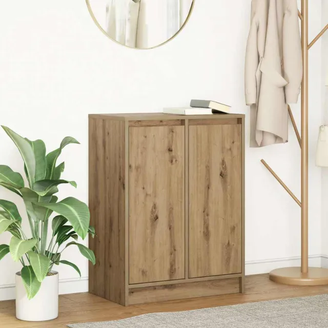 vidaXL Dressoir ambachtelijk spaanplaat hout ambachtelijk 57x34x76 cm Bruin