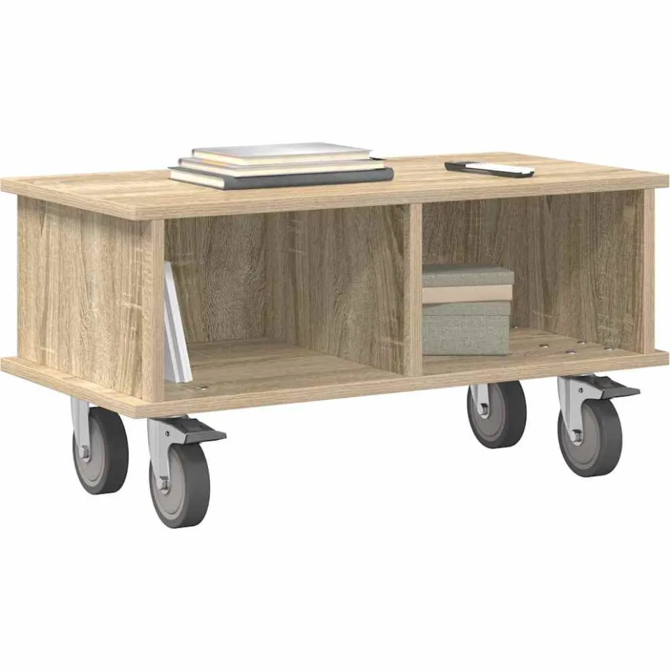 vidaXL TV-standaard 68,5 x 35 x 35 cm Sonoma Eiken Bewerkt hout Bruin