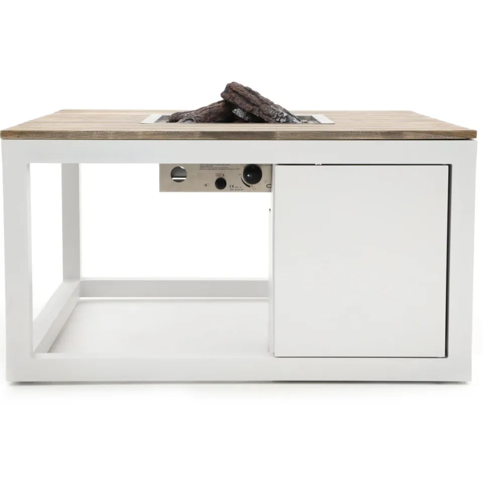 Cosi Cosiraw lounge vuurtafel 100x100x55cm wit, foto 4