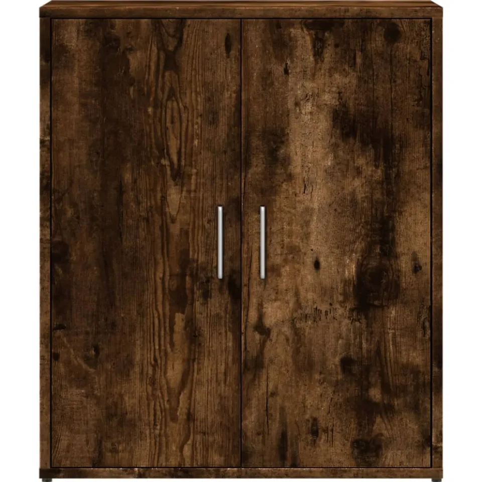 vidaXL Dressoir 60x31x70 cm bewerkt hout gerookt eikenkleurig, foto 4
