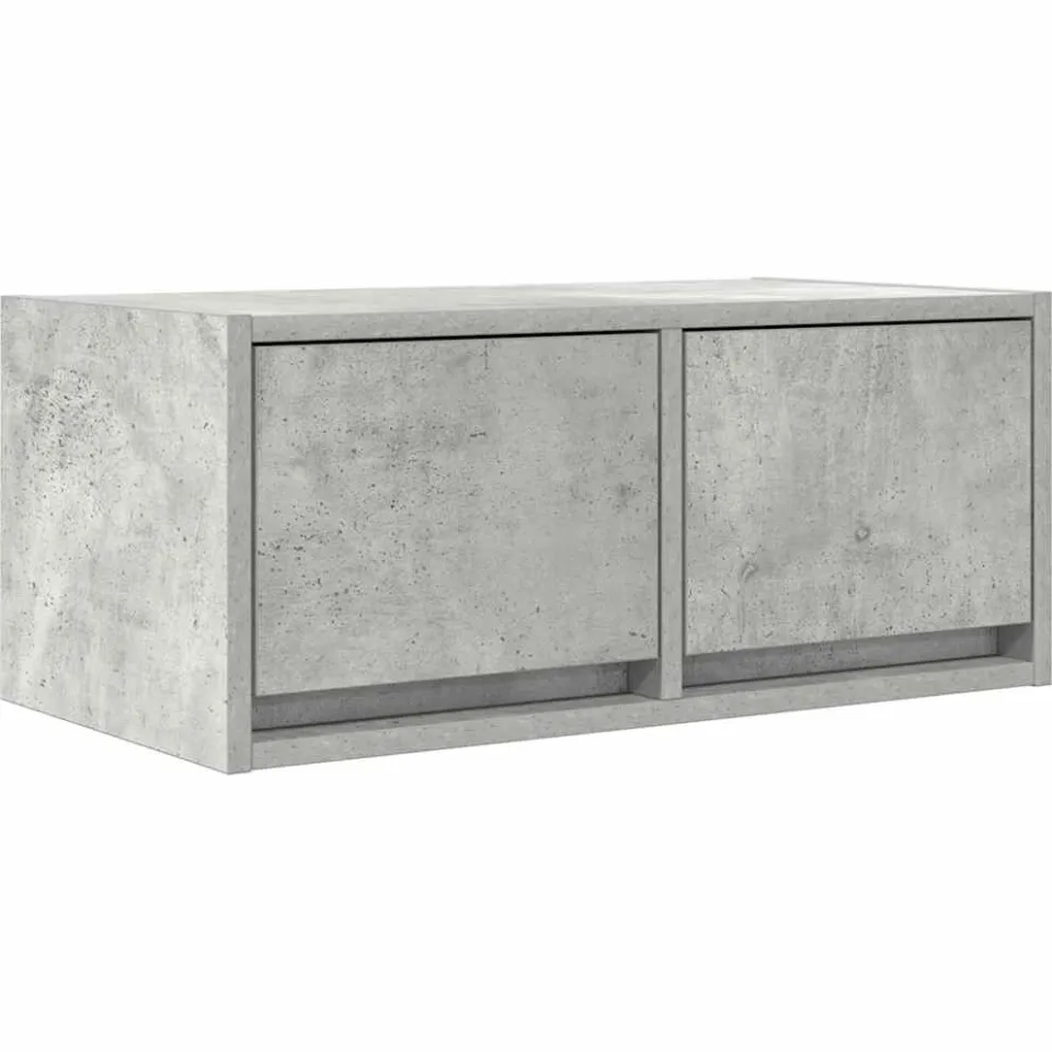 vidaXL TV-meubel 60x31x25,5 cm bewerkt hout betongrijs grijs, foto 3