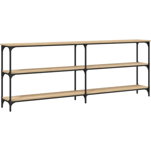 vidaXL Consoletafel - Sonoma - Eiken - 200x29x75 - cm - Bewerkt - Hout Sonoma eiken