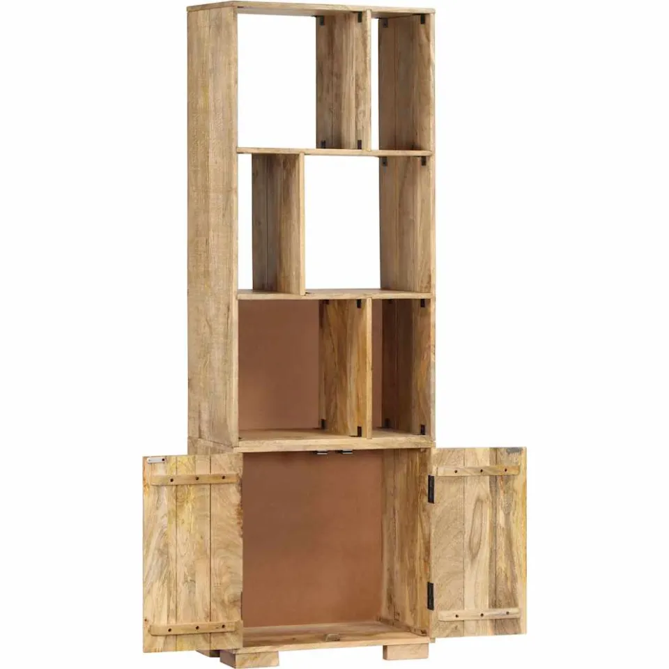 vidaXL Boekenkast 60x35x180 cm massief mangohout bruin, foto 3