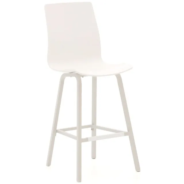 Hartman tuinmeubelen Hartman Sophie Studio Wave barstoel Wit