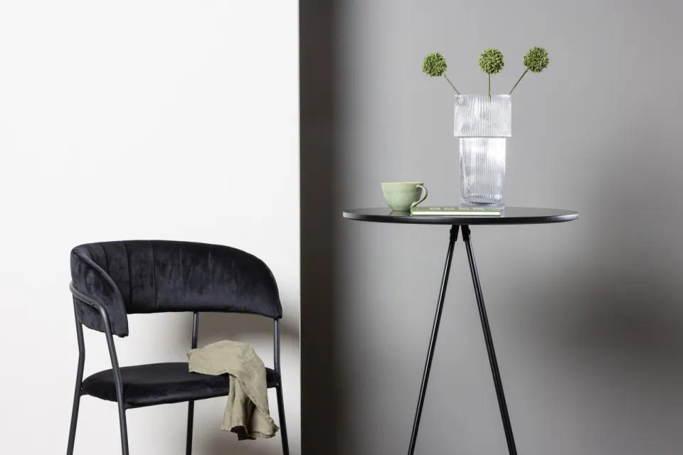 Nohr Ronde Bartafel 'Wykisha' MDF, 60cm zwart, foto 4