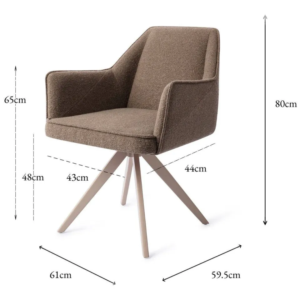 Jesper Home Tome eetkamerstoel beige, foto 2