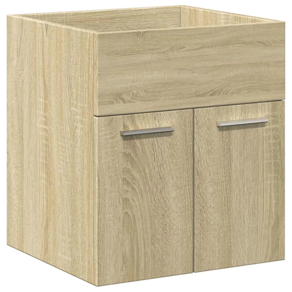vidaXL 2-delige Badkamermeubelset bewerkt hout sonoma eikenkleurig, foto 4