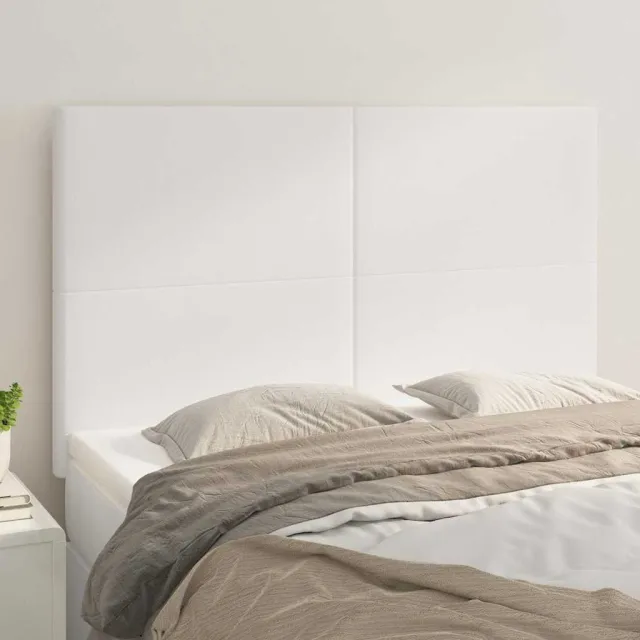 vidaXL Hoofdbord wit 144x5x118/128 cm kunstleer