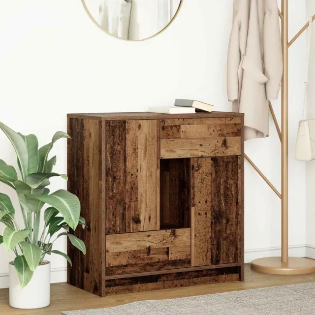 vidaXL Dressoir met lades en deuren 70,5x34x74,5 cm oud hout Bruin