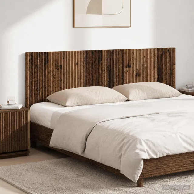 vidaXL Wandgemonteerd Hoofdeinde ARNHEM Oud hout Bewerkt hout Bruin