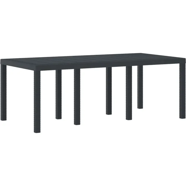 vidaXL Weerbestendige Tuintafel Antraciet 200 x 100 x 73 cm, foto 2