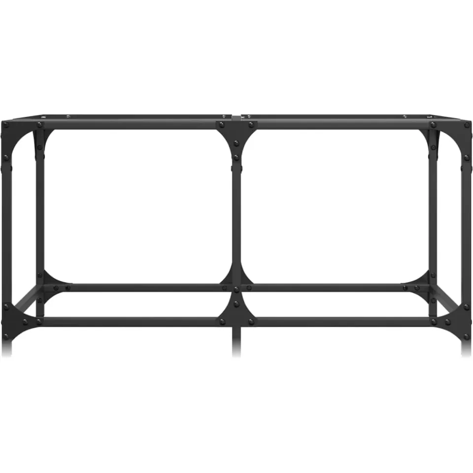 vidaXL Salontafel met transparant glazen blad 78,5x40x40 cm staal Transparent