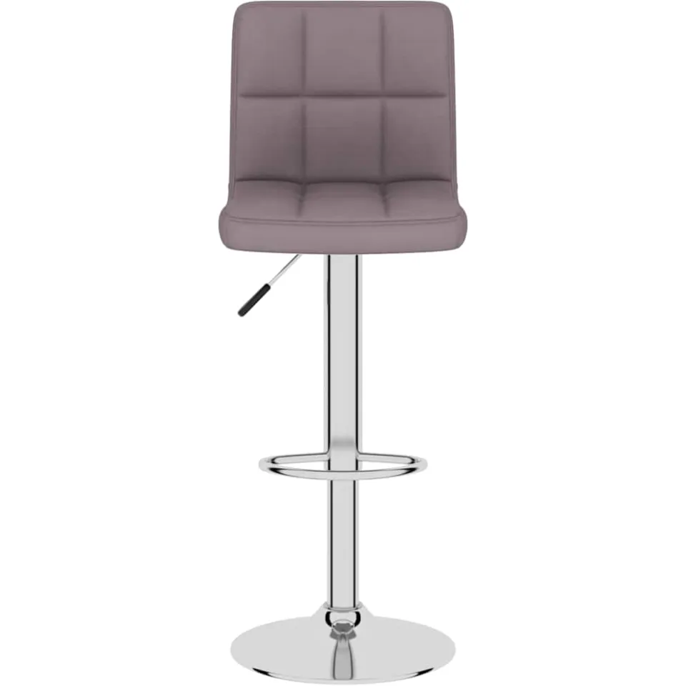 vidaXL Barkruk stof taupe
