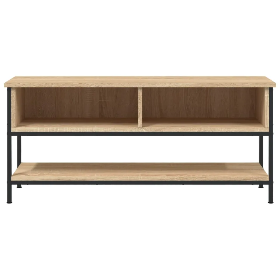 vidaXL Tv-meubel Sonoma eiken 100x35x45 cm bewerkt hout Bruin