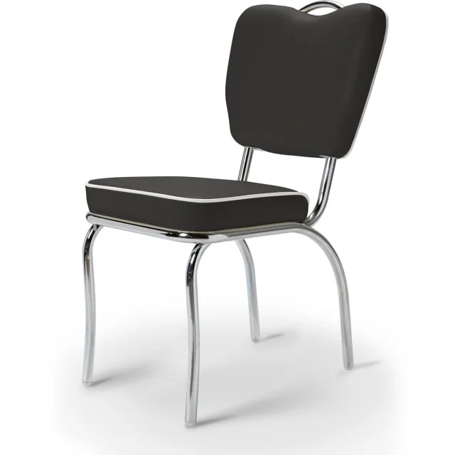 Bel Air Retro Eetkamerstoel CO-26 Zwart