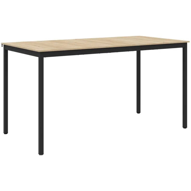 vidaXL Staande - Bartafel - Bewerkt - hout - Rechthoekig Sonoma eiken