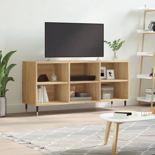 vidaXL Tv-meubel 103,5x30x50 cm bewerkt hout sonoma eikenkleurig, foto 2