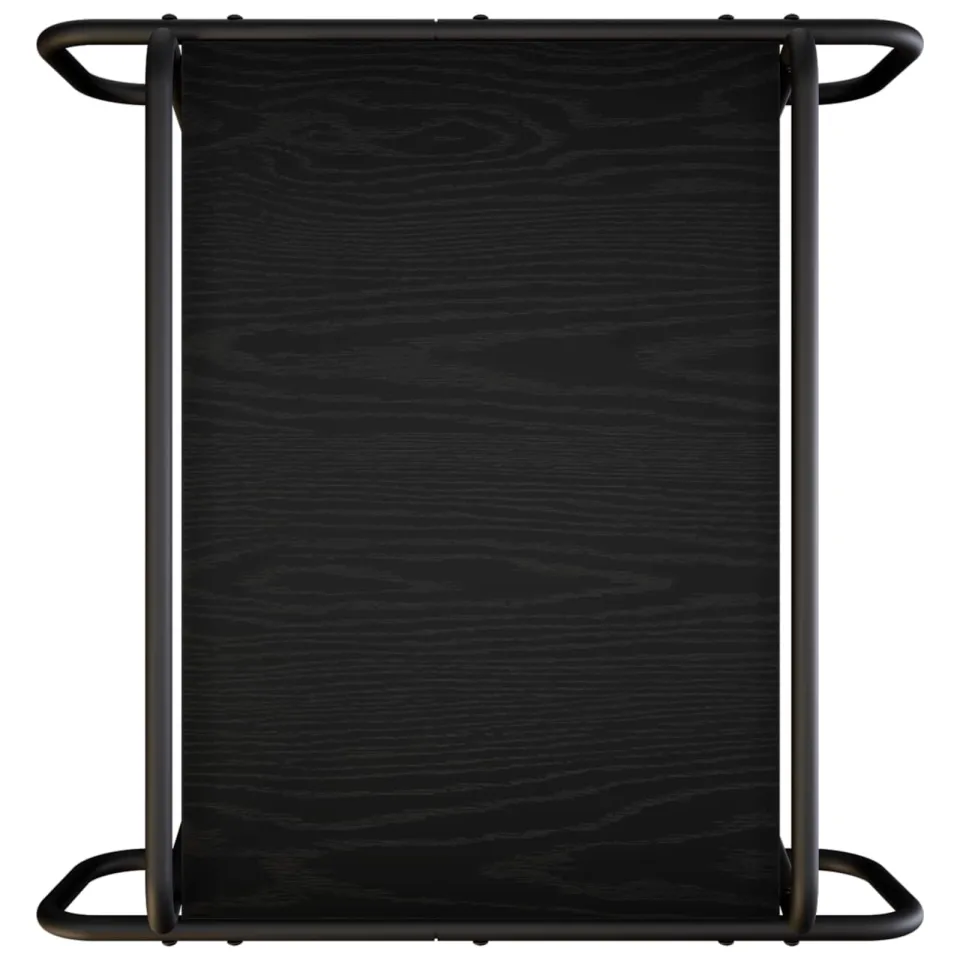 vidaXL Salontafel Zwart eiken 50 x 50 x 51 cm Bewerkt hout, foto 4