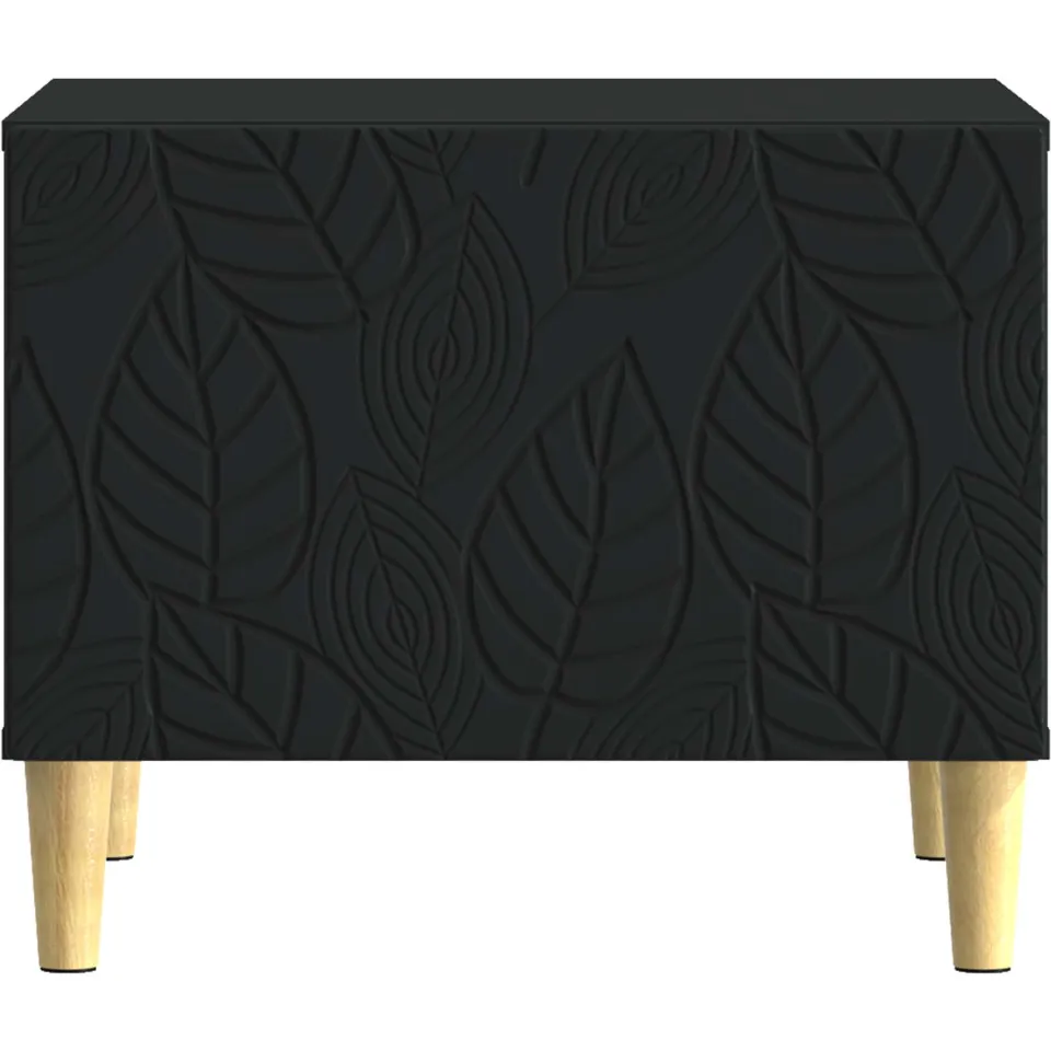 vidaXL Salontafel Zwart 50 x 49 x 40 cm Bewerkt hout, foto 5