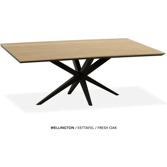Maxfurn Zeer krasvaste eettafel met verjongde rand 240x100cm | Kleur: Fresh oak
