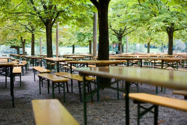 Rockwood® Bierbank Berlin 2.20m x 0.25m Naturel