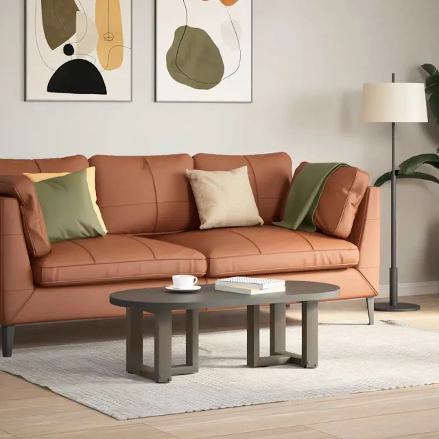 vidaXL Salontafelpoten 2 st T-vormig 30x25x(30-31) cm staal naturel Bruin
