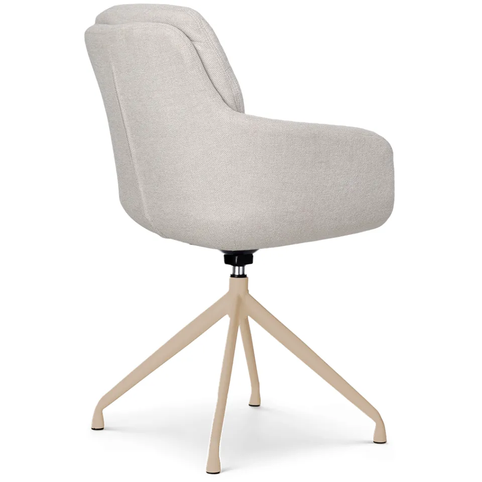 Nolon Nola-Mia draaibare eetkamerstoel beige - beige onderstel, foto 3