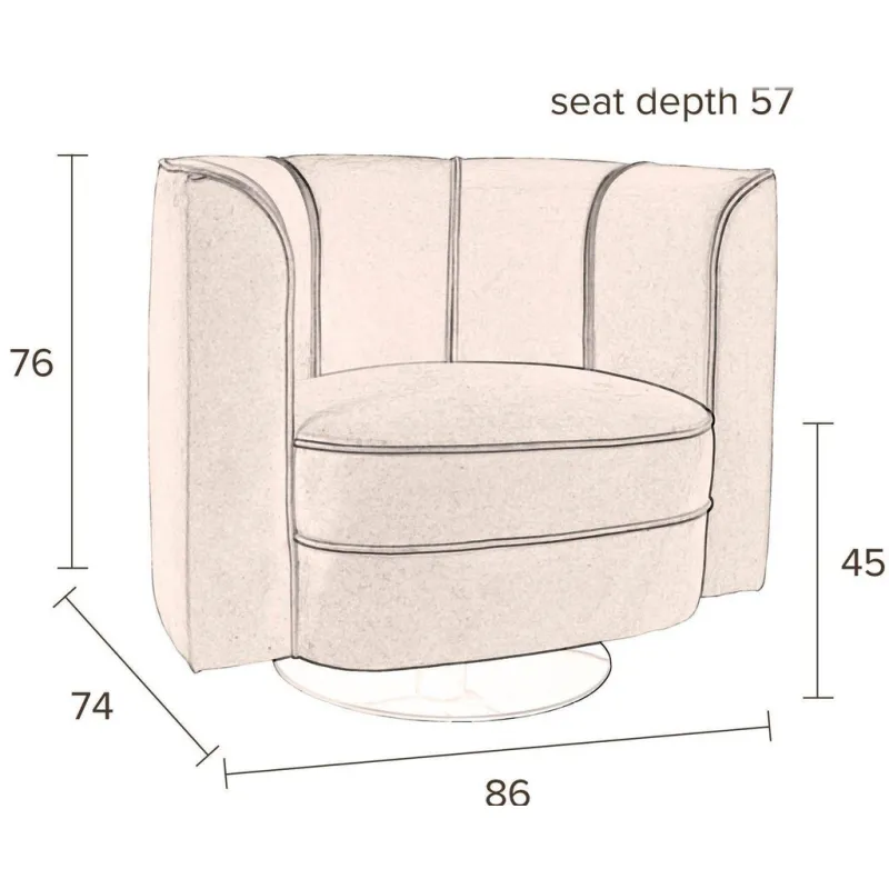 Dutchbone fauteuil Flower donkergroen, foto 2