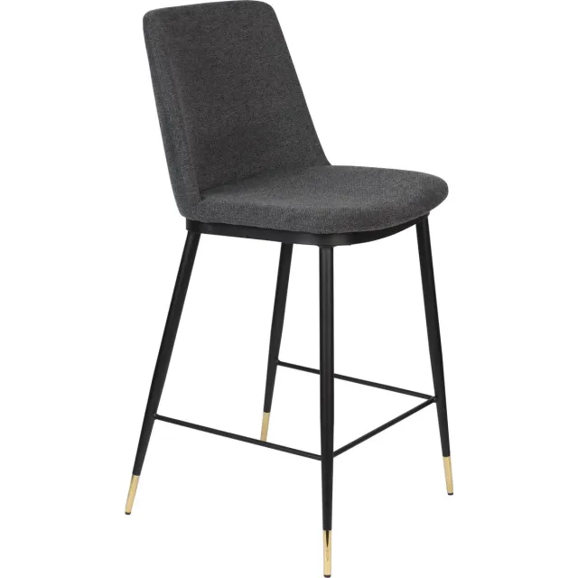 AnLi Style COUNTER STOOL LIONEL DARK GREY Donker Grijs