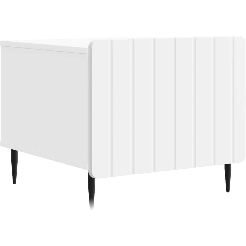 vidaXL Salontafel met lade Wit 49 x 50 x 42 cm Bewerkt hout, foto 3
