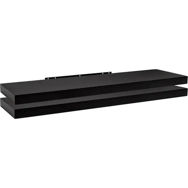 Saphly Boekenkast 120cm - Hout, Zwevende wandplanken tegen muur en Wandrek - Voor Dagelijks Gebruik, Thuis en Professioneel Gebruik