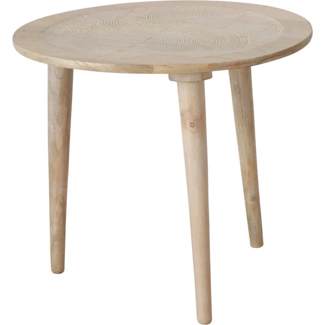 Boltze bijzettafel Norska Mangohout 47 x 54 cm (hxdia) Bruin