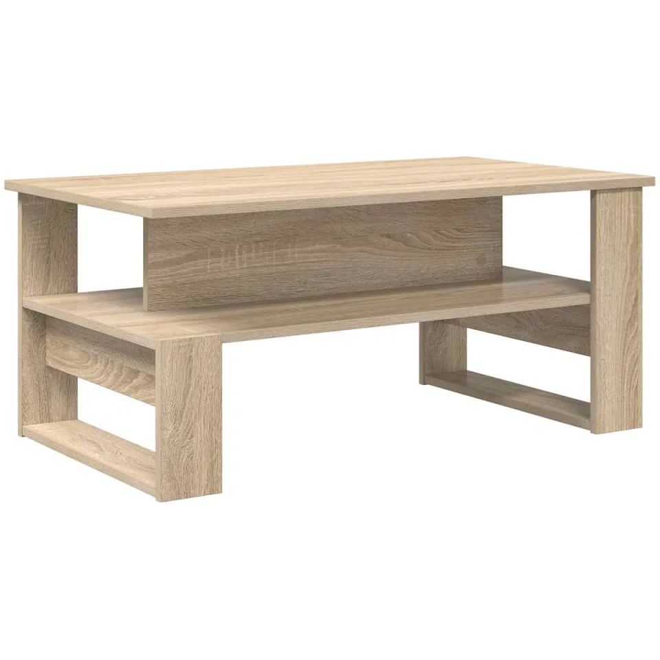 vidaXL Salontafel Sonoma Eiken 90 x 50 x 40 cm Bewerkt hout Bruin