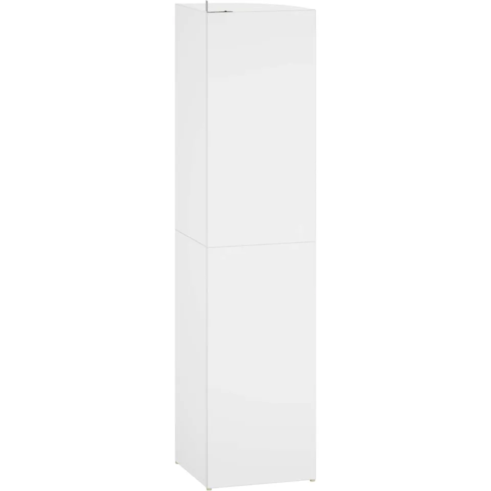 vidaXL Hoekplank 4-laags 31,5 x 31 x 130 cm Bewerkt hout Wit, foto 3