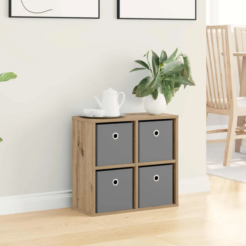 vidaXL Dressoir Artisan Eiken 49,5 x 22 x 47 cm, foto 4