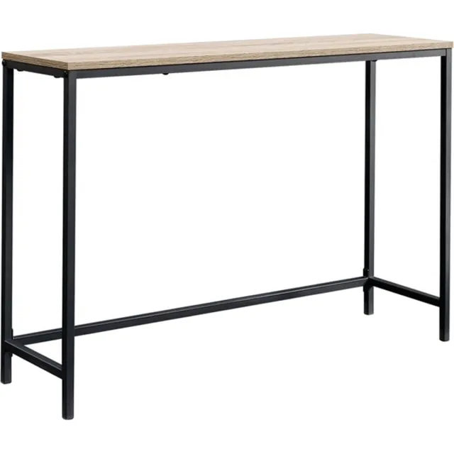 en.casa Consoletafel Kronoby 80x100x30 cm zwart mat en eikenkleurig [en.casa]