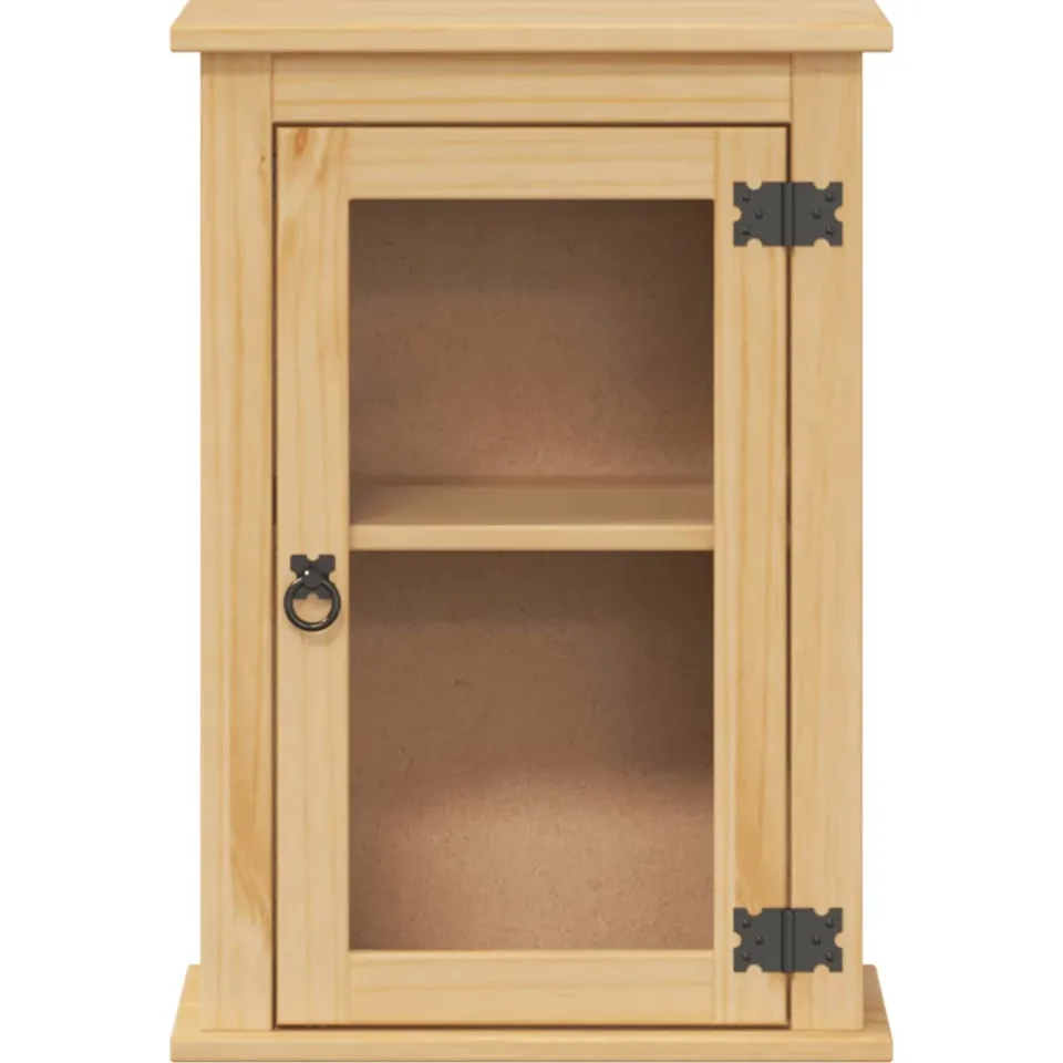 vidaXL Badkamerwandkast Corona 45x27x64,5 cm massief grenenhout bruin, foto 4