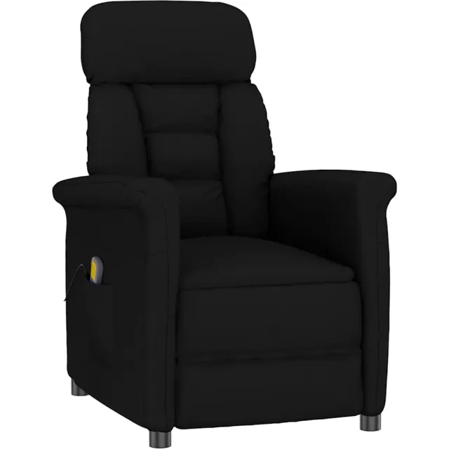 vidaXL Massagestoel Zwart 96.5 x 70.5 x 95 cm Microvezel