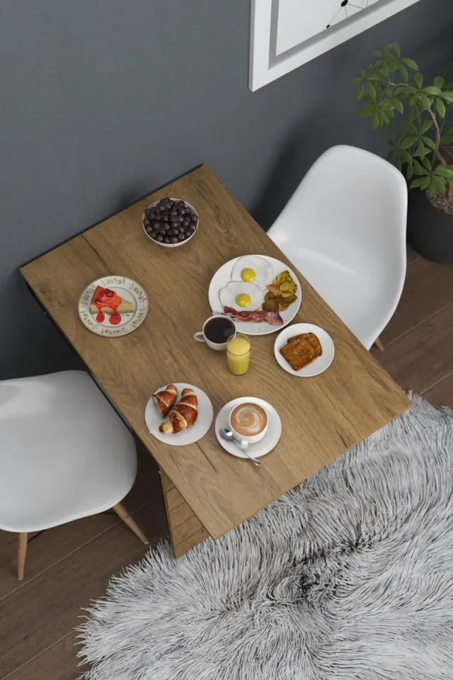 Moka Park Bureau - Kantoortafel - Studie tafel - Eettafel - Keukentafel - Opklapbaar Tafel - Praktisch Tafel - Rechthoek Tafel - Bruin