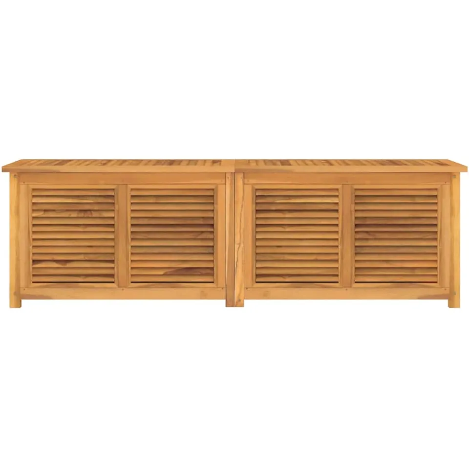 vidaXL Tuinbox met zak 175x50x55 cm massief teakhout Bruin