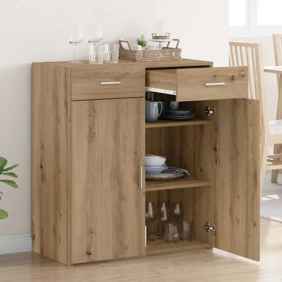 vidaXL Opbergkast Artisan Eiken 80 x 42.5 x 93 cm, foto 4