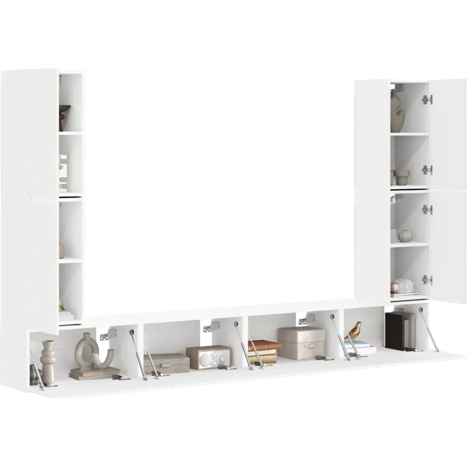 vidaXL Tv-meubelset 8 st 31 x 30 x 60 cm Wit