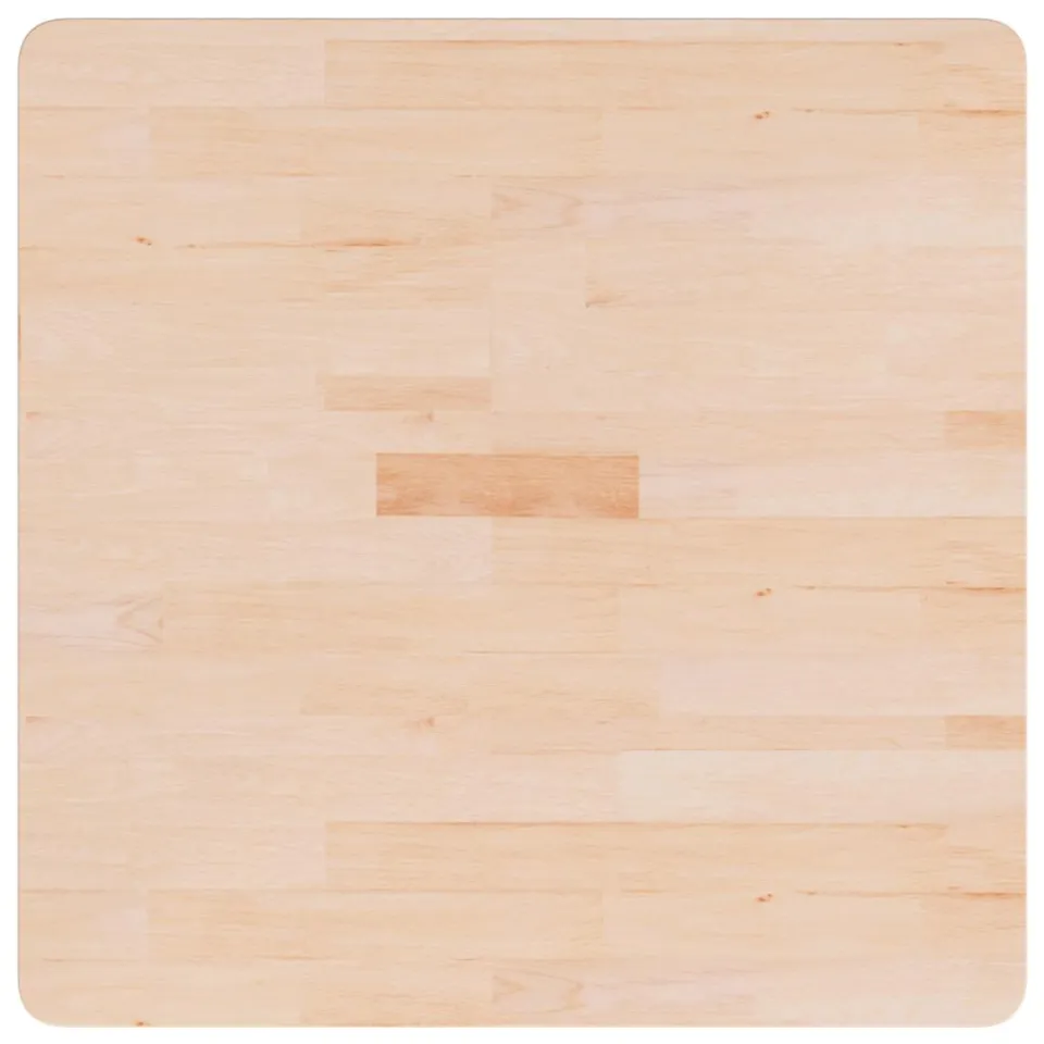 vidaXL Tafelblad vierkant 70x70x2,5 cm onbehandeld massief eikenhout, foto 2